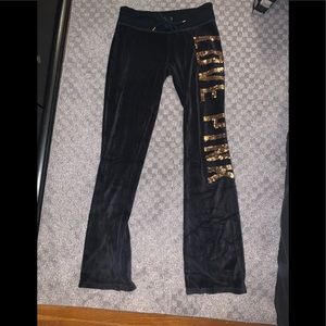Limited edition PINK fashion show velour pants